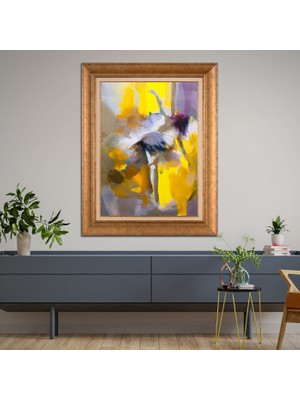 Giyense Altın Varaklı Çerçeveli Paspartulu Tablo SD1246