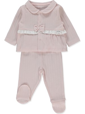 Bebetto Jakarlı Süprem Patikli Pijama Takımı 2li (Sweet Prıncess) Pembe