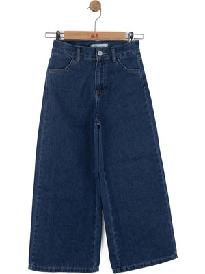 Nk Kids Kız Çocuk Koyu Mavi Jean Pantolon 8-14 Yaş 51704