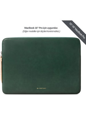 Comfyable 15"/16" MacBook Air/Pro Laptop Kılıfı - M1/M2/M3/M4/M5 Uyumlu - Suya Dayanıklı