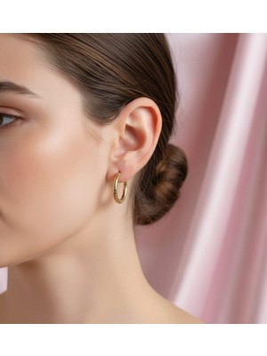 Rubibes Jewelry Çelik Halka Küpe