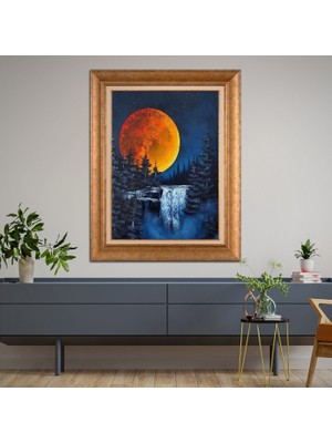 Giyense Altın Varaklı Çerçeveli Paspartulu Tablo SD1035