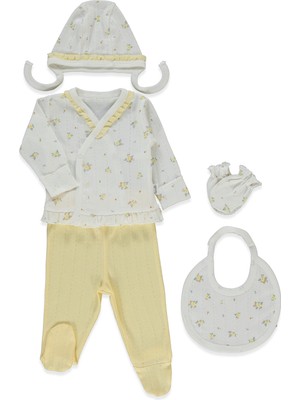 Bebetto Ajurlu Zıbın Set 5li (Bloom) Sarı