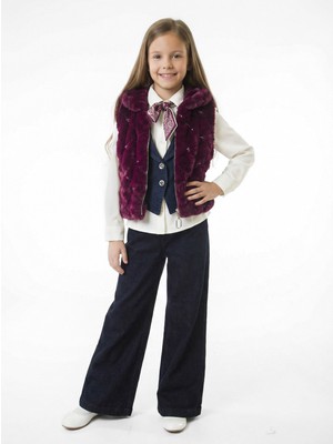 Hamada Tex Kız Çocuk 4lu Alt Üst Takım 7-14 Yaş 3927-4927