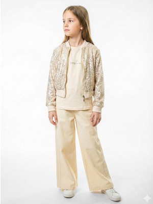 Nk Kids Kız Çocuk 3lü Alt Üst Kombin Takmı SET0529