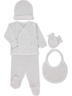 Bebetto Ribana Zıbın Set 5li (Happy Anımal) Pembe