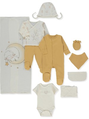 Bebetto Müslin Zıbın Set 10LU (Pıllowy) Hardal