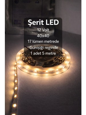 ZMR Lumıxa 1 Adet 5 Metre Şerit LED 4 Farklı Renk Şeçeneği (Trafosuz Çalışmaz)