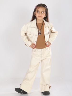 Escabel Kız Çocuk 2li (Ceket + Pantolon) Alt Üst Takım 4-13 Yaş 2676