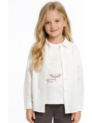 Nk Kids Kız Çocuk Gömlek 4-8 Yaş 31526