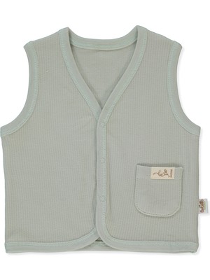 Bebetto Organik Raporlu Interlok Yelek (Organıc Be Nature) Mint