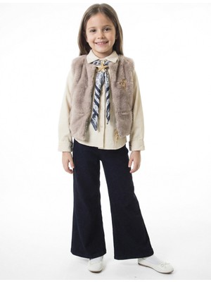 Hamada Tex Kız Çocuk 3lu Alt Üst Takım 7-14 Yaş 3904-4904