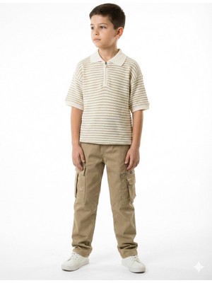 Escabel Erkek Çocuk 2li Alt Üst Kombin Takmı 4-13 Yaş SET0476