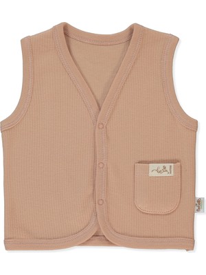 Bebetto Organik Raporlu Interlok Yelek (Organıc Be Nature) Kiremit