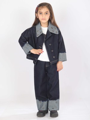 Escabel Kız Çocuk 3lü Alt Üst Kombin Takmı 4-13 Yaş SET0478