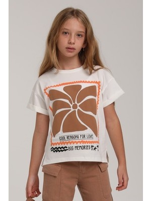 Escabel Kız Çocuk Tişort 5-9 Yaş 35927