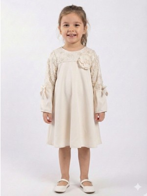 Damasqino Kız Çocuk Elbise 4-8 Yaş 1622