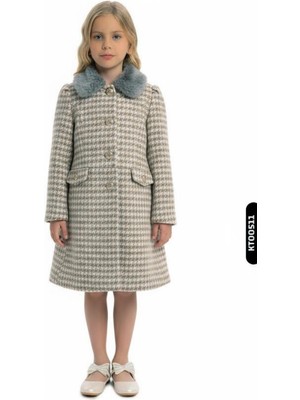 Damasqino Kız Çocuk Kaban 8-12 Yaş 1057