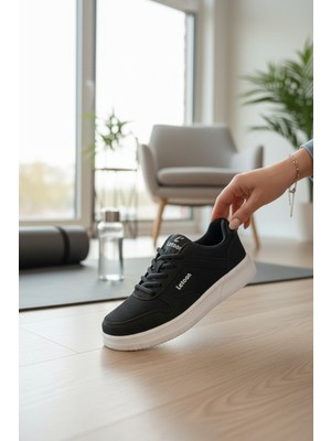 Enoch Kadın Yan Panel Marka Detaylı ve Bağcıklı Spor Ayakkabı