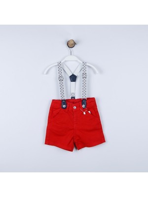 Çikoby P-003963 (Ce 8075) Erkek Bebek Renkli Askılı Şort 6-36 Ay