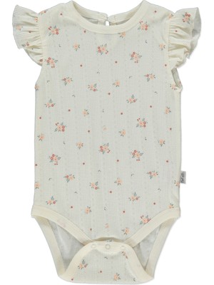 Bebetto Ajurlu Kısa Kollu Body Yaş Baskılı (Bloom) Pembe