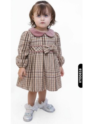 Damasqino Kız Çocuk Elbise 1-4 Yaş 2814