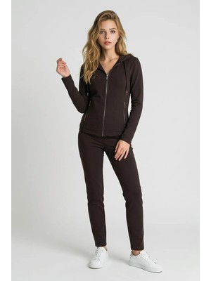 Trendniva Fermuarlı Kapüşonlu Sweatshirt