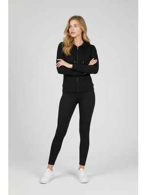 Trendniva Fermuarlı Kapüşonlu Sweatshirt