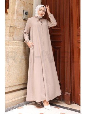 Moda Hayme A Kesim Ferace - Yarım Mevlana Model - Medine Ipeği