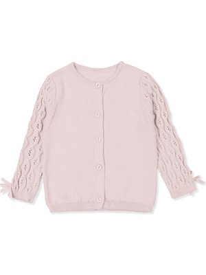 Bebetto Triko Hırka (Burgu Desen) Pembe