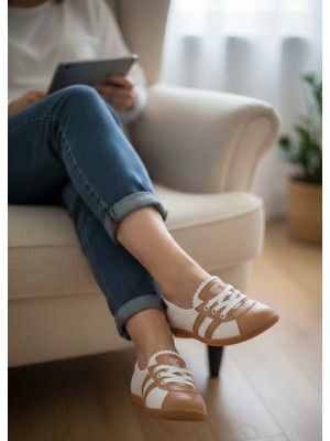 Klay Shoes Kadın Retro Spor Ayakkabı Günlük Rahat Sneaker Babet