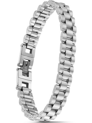 Moncuk Design Beyaz Ful Çelik Bileklik 33511G1D3M