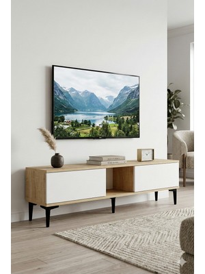 Yumedi Design TSA1599DB- Didema Tv Stand , Tv Sehpası 150CM Safirmeşe-Beyaz
