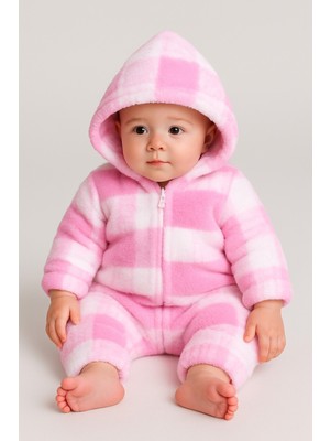 Chicsy Baby Kışlık Tatlı Peluş Welsoft Tulum Kız Bebek Tulum