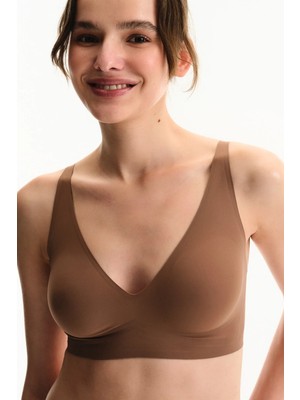 Penti Kahverengi Nude Invisible Balensiz Sütyen