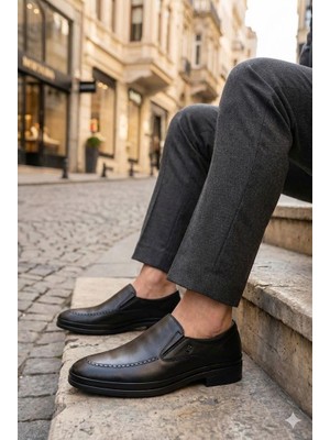 Mehmet Mete 42106-7 Dimport Comfort Hafif Esnek Yumuşak Hakiki Deri Erkek Ayakkabı