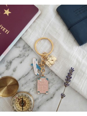 Seyahat Anahtarlık / Seyahat Manifest Anahtarlık / Uçak Valiz Anahtarlık / Seyahat Severe Hediye