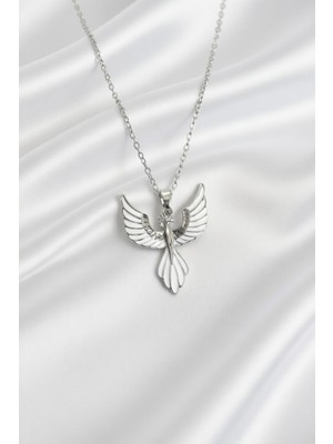 Jade'm Gold Jadem Gold 316L Paslanmaz Çelik Anka Kuşu Model Kadın Kolye