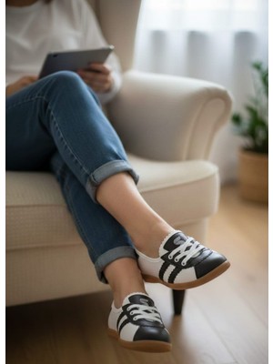 Klay Shoes Kadın Retro Spor Ayakkabı Günlük Rahat Sneaker Babet