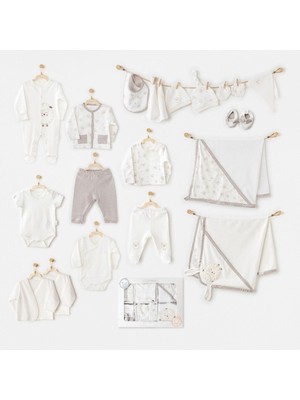 Savarga AC25562 Newborn Set Tinny Ships 20'li Hastane Çıkışı Ekru