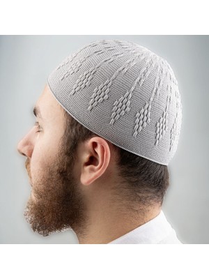 Begün Zender Erkek Örme Takke...kaliteli Esnek Triko Namaz Takkesi...