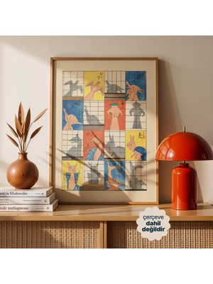 Persona Istanbul "the Art Of Shadows" - Vintage Japon Gölge Oyunu Posteri (Çerçevesiz)