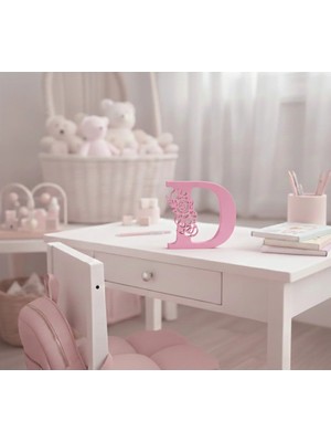 Kafs Store Çocuk & Genç Odası Dekoratif Harf Biblo 14,8X14,8 cm – Isim Baş Harfi Masaüstü Dekoru