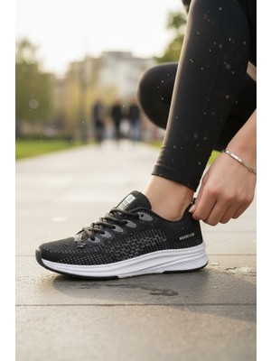 Enoch Kadın Degradeli Örgü Saya Yapılı ve Bağcıklı Spor Ayakkabı