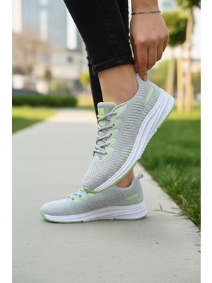 Enoch Kadın Degradeli Örgü Saya Yapılı ve Bağcıklı Spor Ayakkabı