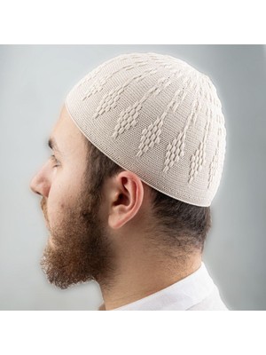 Begün Zender Erkek Örme Takke...kaliteli Esnek Triko Namaz Takkesi...