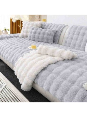 new colourse Peluş 3 Kişilik Kanepe Örtüsü 1 Adet 80X200CM Örtü