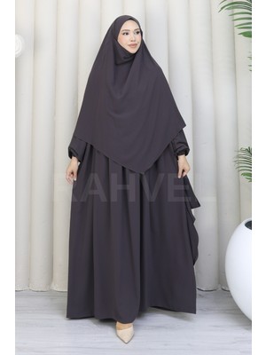 Moda Hayme Sufleli Peçeli Elbise Takım