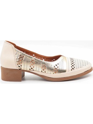 Venüs Kadın Hakiki Deri Kalın Kısa Topuklu Casual Ayakkabı Vn 1709280 Y