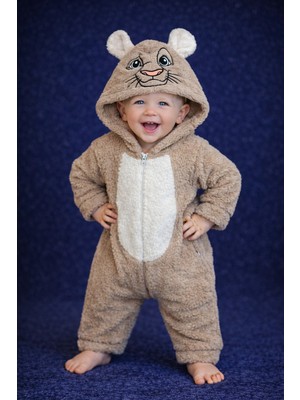 Chicsy Baby Kışlık Tatlı Sevimli Figürlü Peluş Bebek Tulum